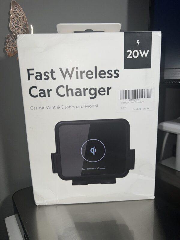 20W Fast Wireless Car Charger – kabelloses Laden im Auto