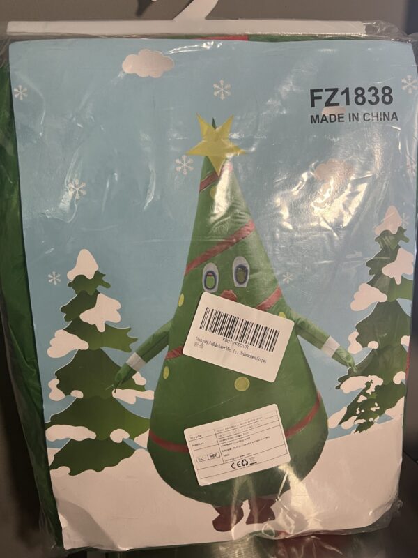 Aufblasbares Tannenbaum-Kostüm – Weihnachts-Spaß pur